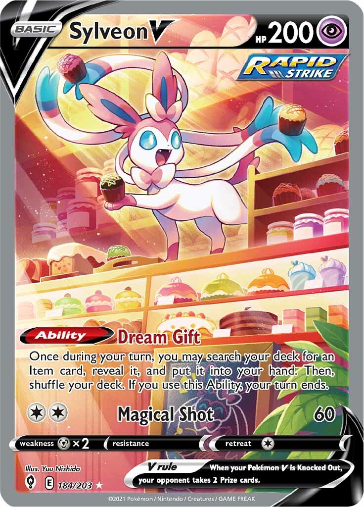 Sylveon V (184/203) [Sword & Shield: Evolving Skies] | Arkham Games and Comics