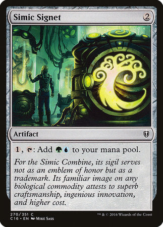 Simic Signet [Commander 2016] | Arkham Games and Comics