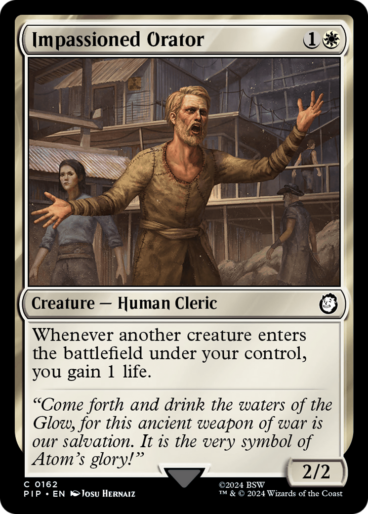 Impassioned Orator [Fallout] | Arkham Games and Comics