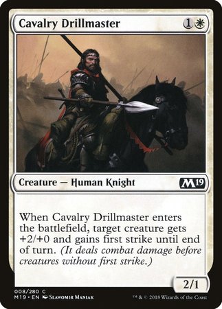 Cavalry Drillmaster [Core Set 2019] | Arkham Games and Comics