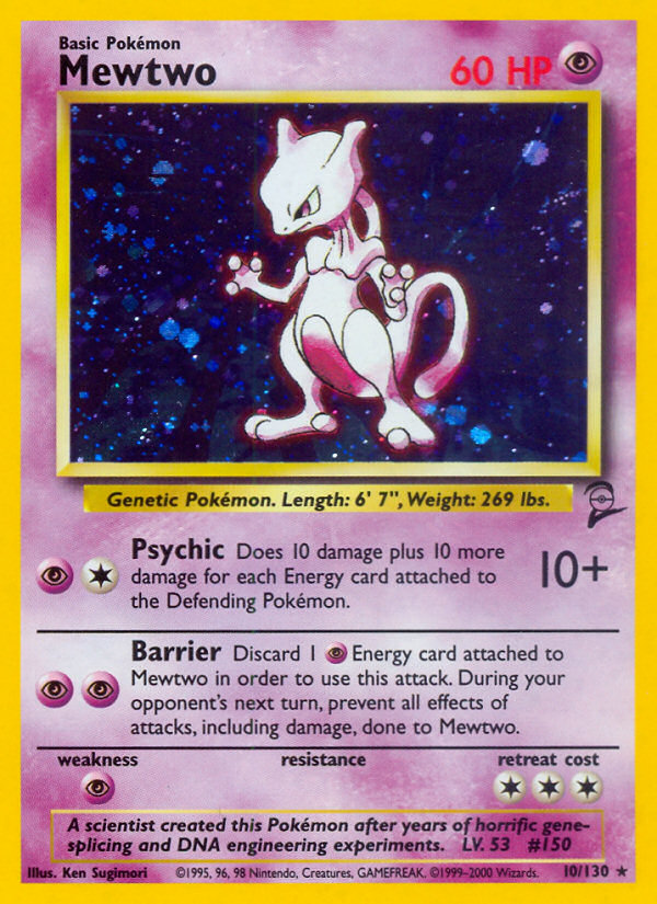 Mewtwo (10/130) [Base Set 2] | Arkham Games and Comics