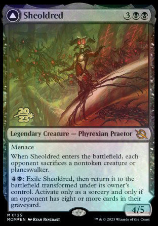 Sheoldred // The True Scriptures [March of the Machine Prerelease Promos] | Arkham Games and Comics