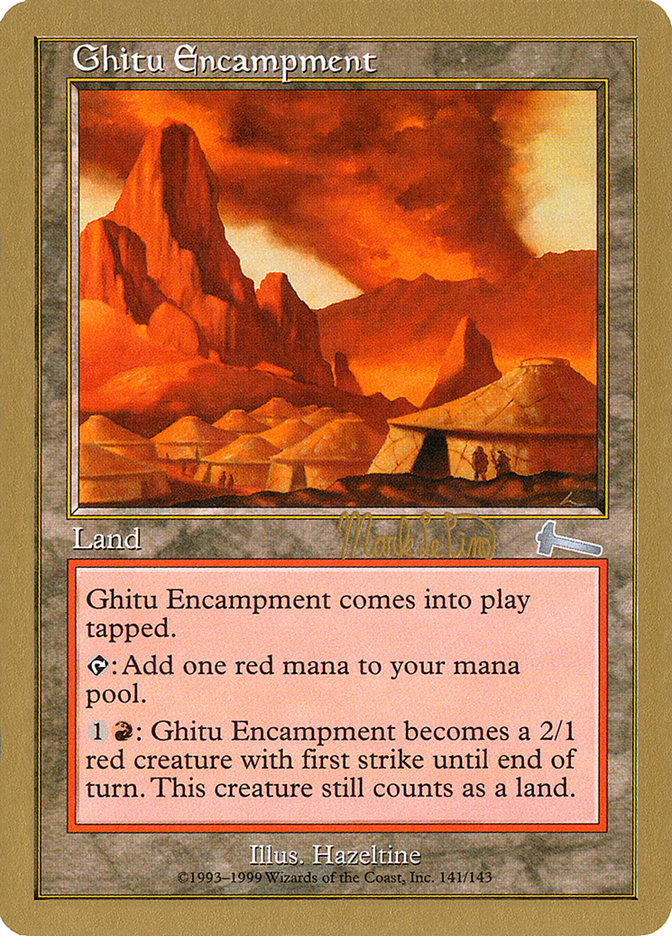 Ghitu Encampment (Mark Le Pine) [World Championship Decks 1999] | Arkham Games and Comics