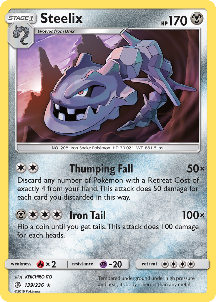 Steelix (139/236) [Sun & Moon: Cosmic Eclipse] | Arkham Games and Comics