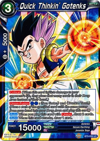 Quick Thinkin' Gotenks (BT5-039) [Miraculous Revival] | Arkham Games and Comics