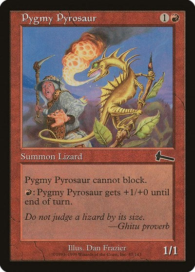 Pygmy Pyrosaur [Urza's Legacy] | Arkham Games and Comics
