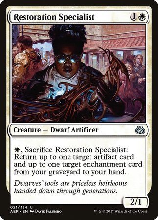 Restoration Specialist [Aether Revolt] | Arkham Games and Comics