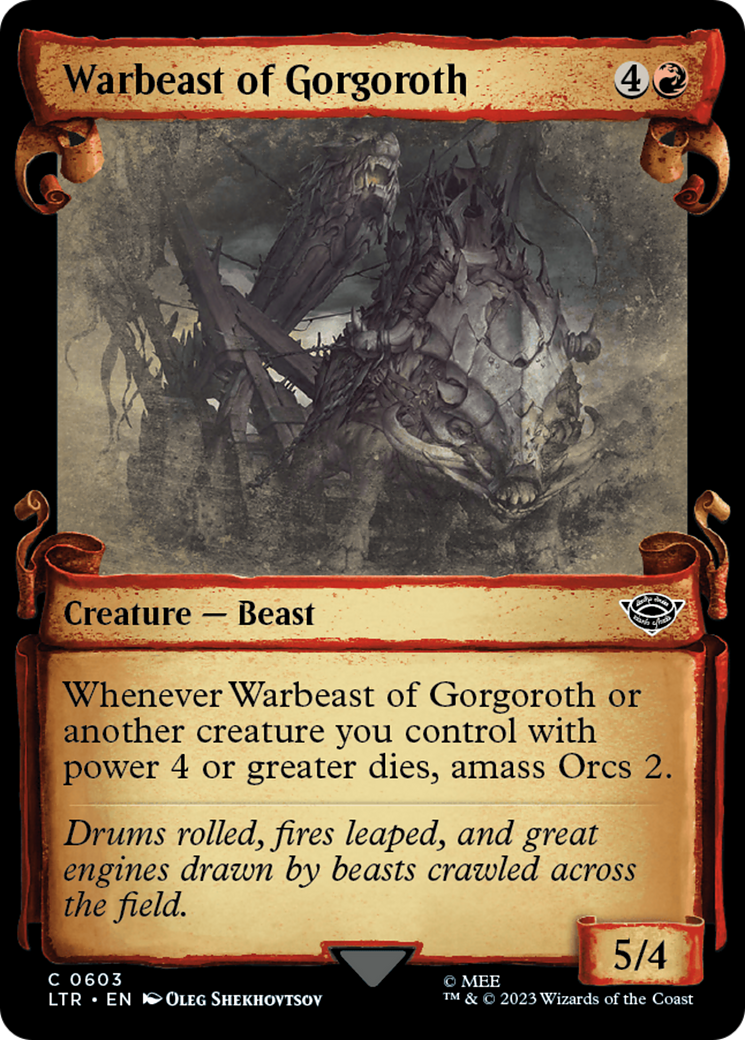 Warbeast of Gorgoroth [The Lord of the Rings: Tales of Middle-Earth Showcase Scrolls] | Arkham Games and Comics