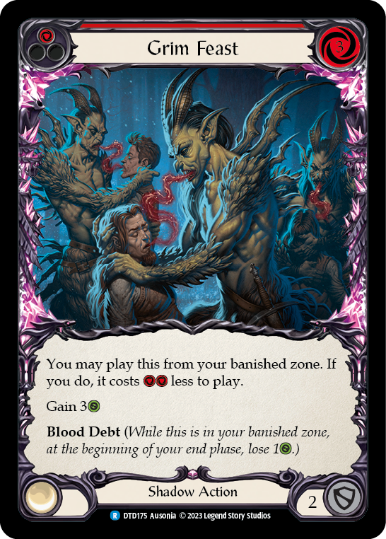 Grim Feast (Red) [DTD175] (Dusk Till Dawn)  Rainbow Foil | Arkham Games and Comics