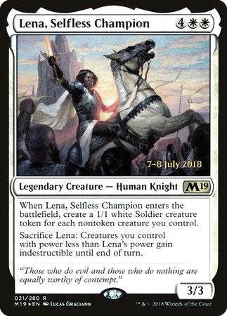 Lena, Selfless Champion [Core Set 2019 Promos] | Arkham Games and Comics