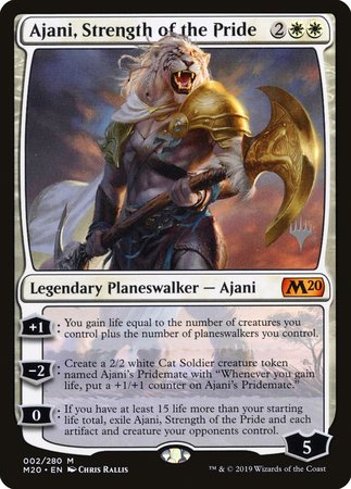 Ajani, Strength of the Pride [Core Set 2020 Promos] | Arkham Games and Comics