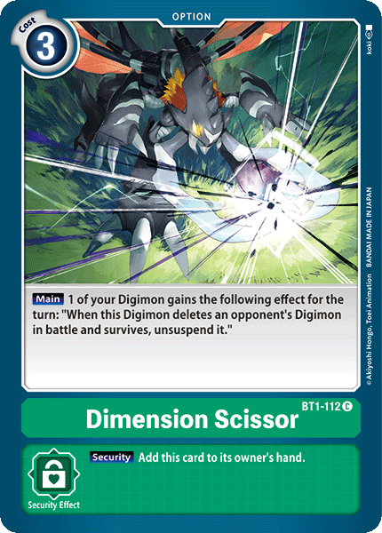 Dimension Scissor [BT1-112] [Release Special Booster Ver.1.0] | Arkham Games and Comics