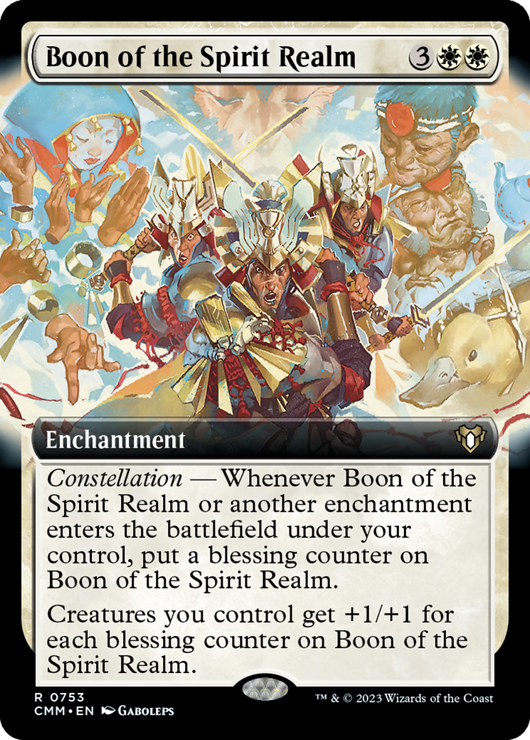 Boon of the Spirit Realm (Extended Art) [Commander Masters] | Arkham Games and Comics