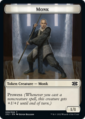 Bear // Monk Double-sided Token [Double Masters 2022 Tokens] | Arkham Games and Comics