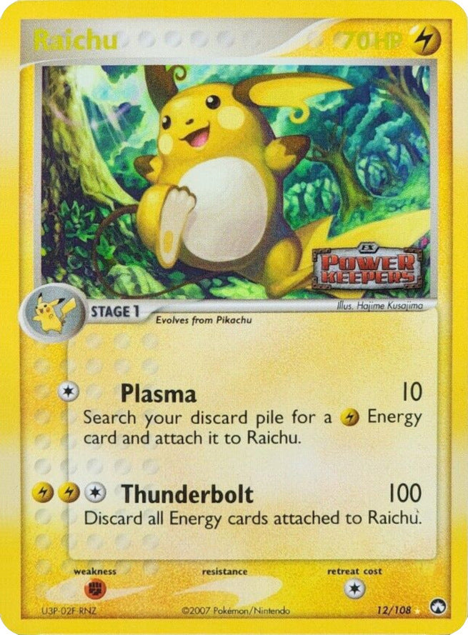 Raichu (12/108) (Stamped) [EX: Power Keepers] | Arkham Games and Comics