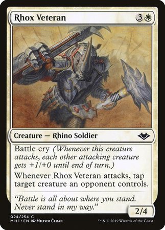 Rhox Veteran [Modern Horizons] | Arkham Games and Comics