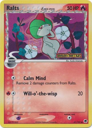 Ralts (61/101) (Delta Species) (Stamped) [EX: Dragon Frontiers] | Arkham Games and Comics