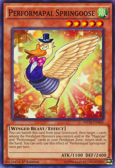 Performapal Springoose [MP16-EN005] Common | Arkham Games and Comics