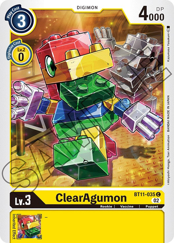 ClearAgumon [BT11-035] [Dimensional Phase] | Arkham Games and Comics