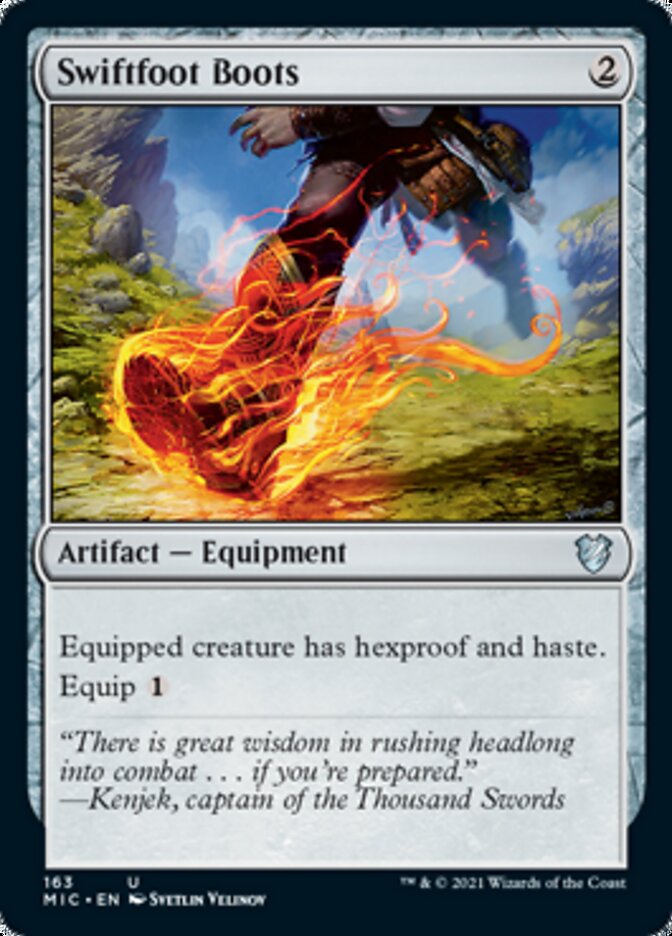 Swiftfoot Boots [Innistrad: Midnight Hunt Commander] | Arkham Games and Comics