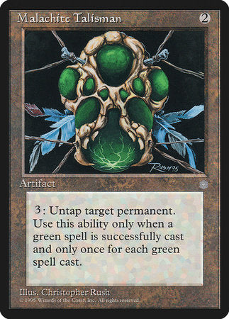 Malachite Talisman [Ice Age] | Arkham Games and Comics