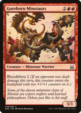 Gorehorn Minotaurs [Duel Decks: Mind vs. Might] | Arkham Games and Comics