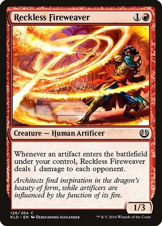 Reckless Fireweaver [Kaladesh] | Arkham Games and Comics