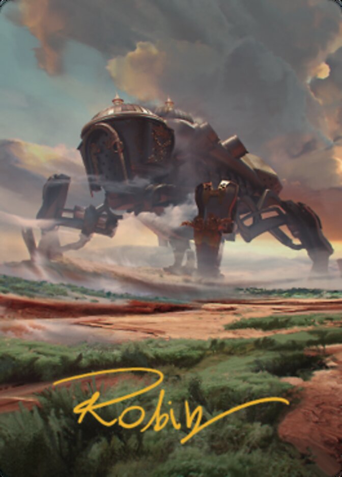 Plains (2) Art Card (Gold-Stamped Signature) [The Brothers' War Art Series] | Arkham Games and Comics