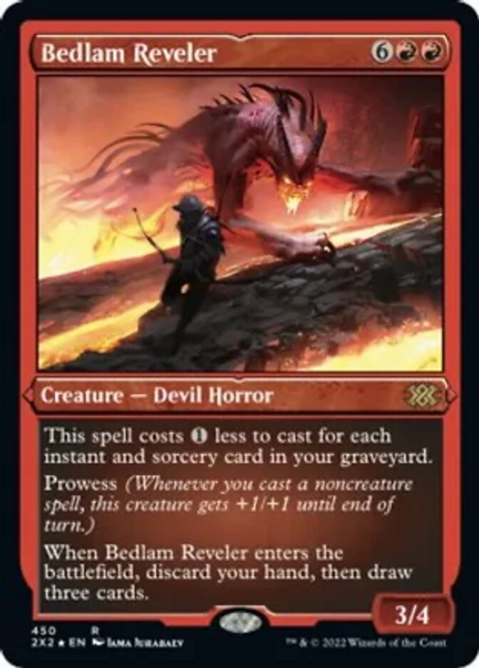 Bedlam Reveler (Foil Etched) [Double Masters 2022] | Arkham Games and Comics