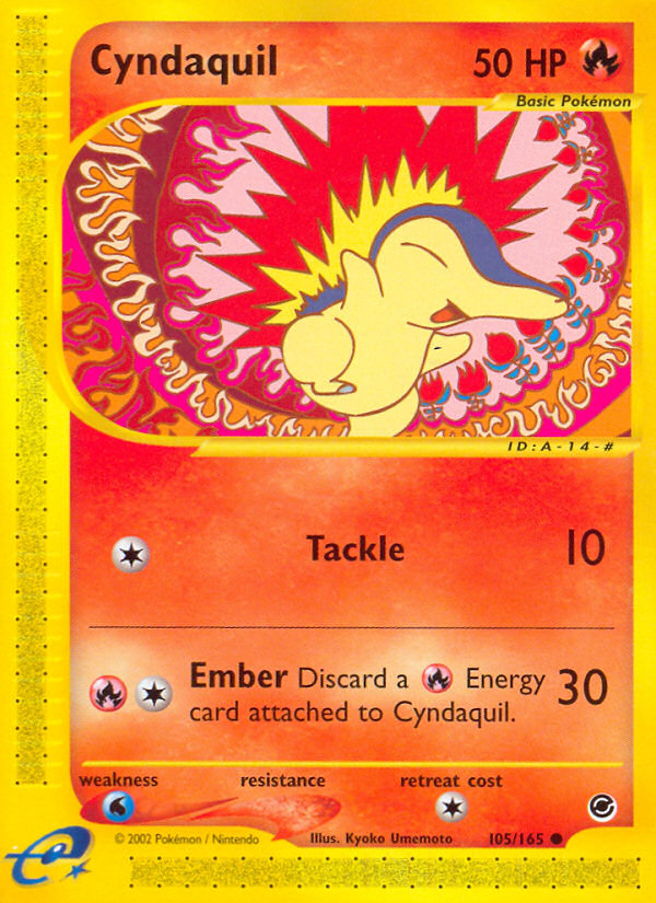 Cyndaquil (105/165) [Expedition: Base Set] | Arkham Games and Comics