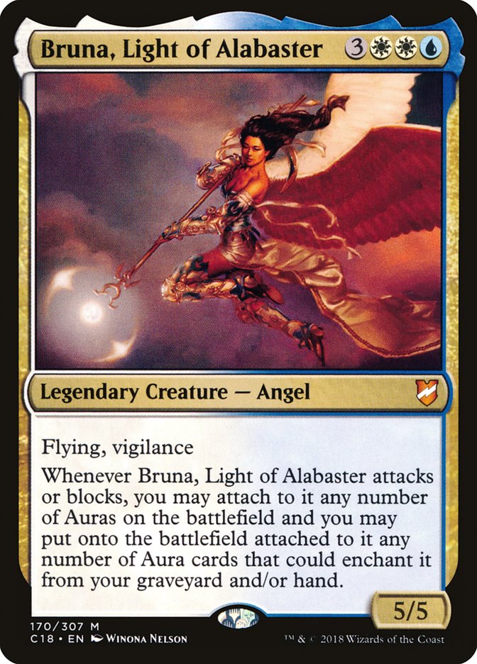 Bruna, Light of Alabaster (Oversized) [Commander 2018 Oversized] | Arkham Games and Comics