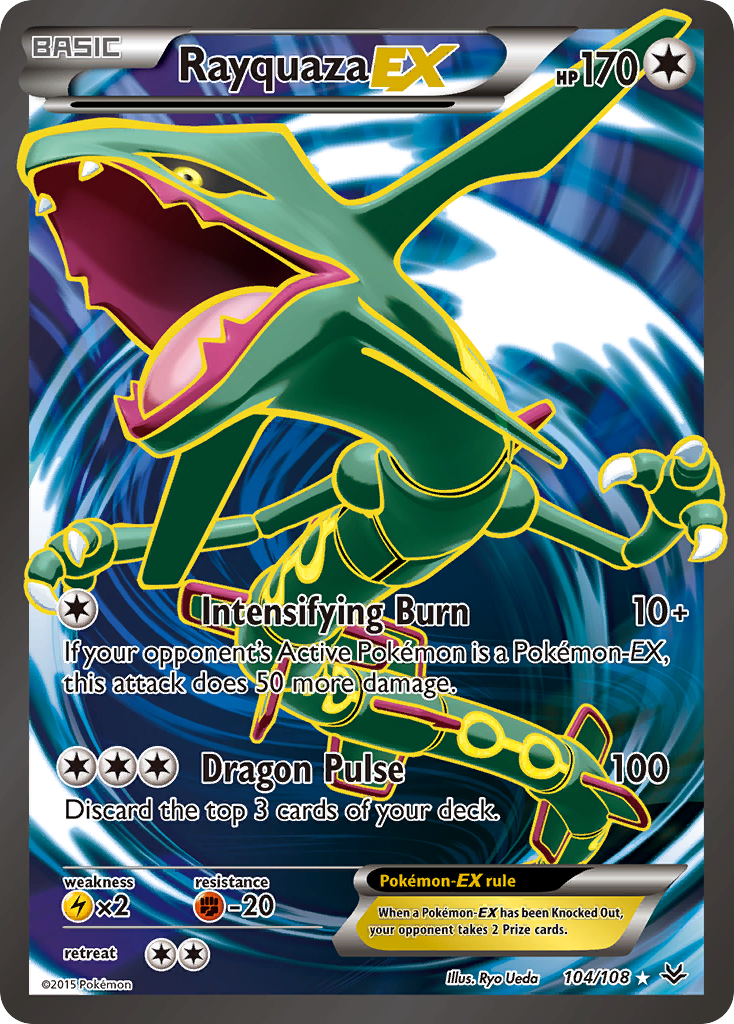 Rayquaza EX (104/108) [XY: Roaring Skies] | Arkham Games and Comics