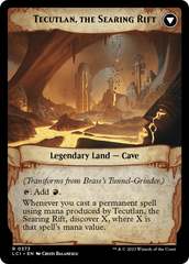 Brass's Tunnel-Grinder // Tecutlan, The Searing Rift (Extended Art) [The Lost Caverns of Ixalan] | Arkham Games and Comics