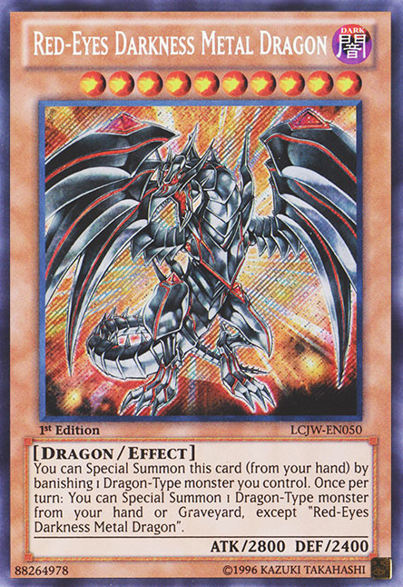 Red-Eyes Darkness Metal Dragon [LCJW-EN050] Secret Rare | Arkham Games and Comics