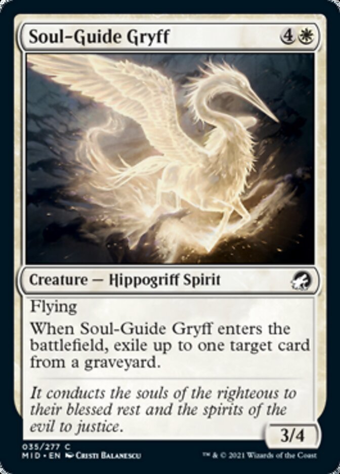 Soul-Guide Gryff [Innistrad: Midnight Hunt] | Arkham Games and Comics