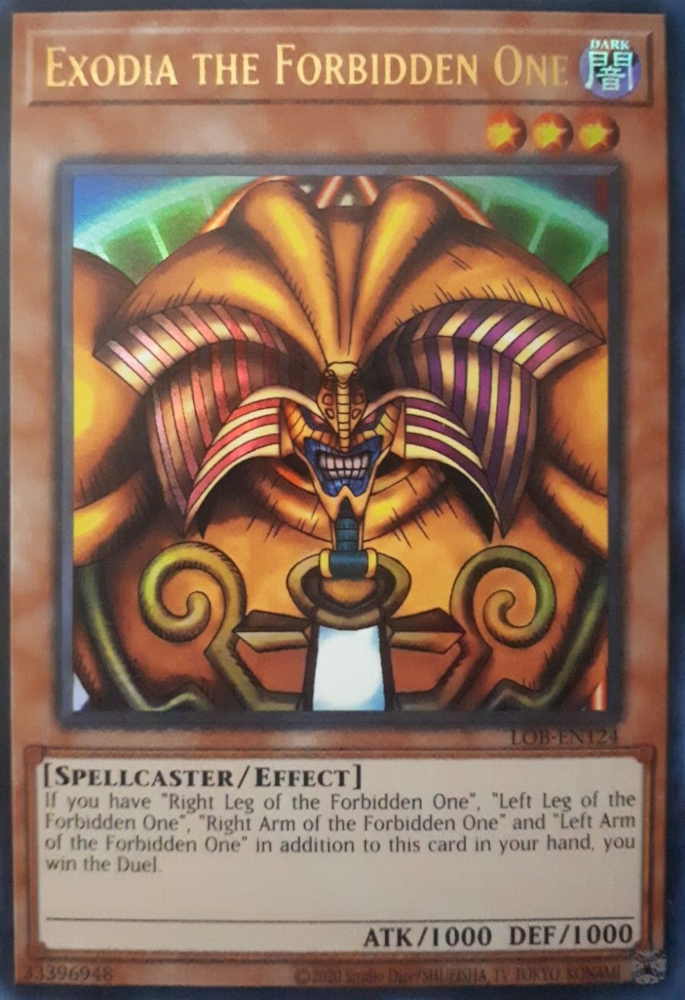 Exodia the Forbidden One (25th Anniversary) [LOB-EN124] Ultra Rare | Arkham Games and Comics