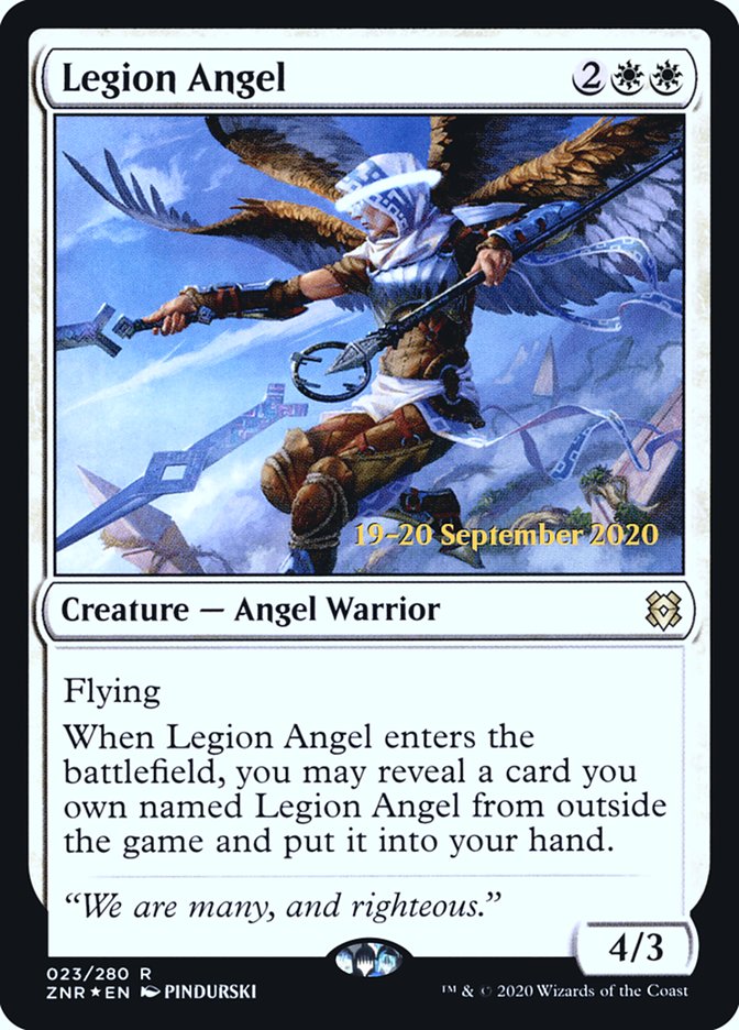 Legion Angel  [Zendikar Rising Prerelease Promos] | Arkham Games and Comics