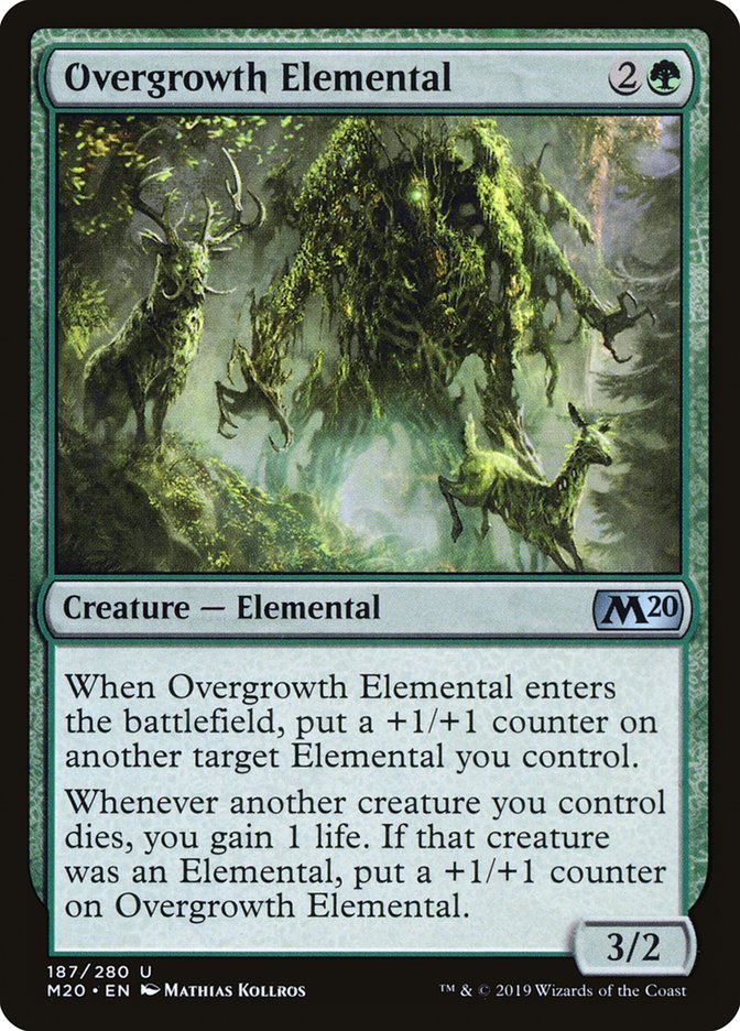 Overgrowth Elemental [Core Set 2020] | Arkham Games and Comics