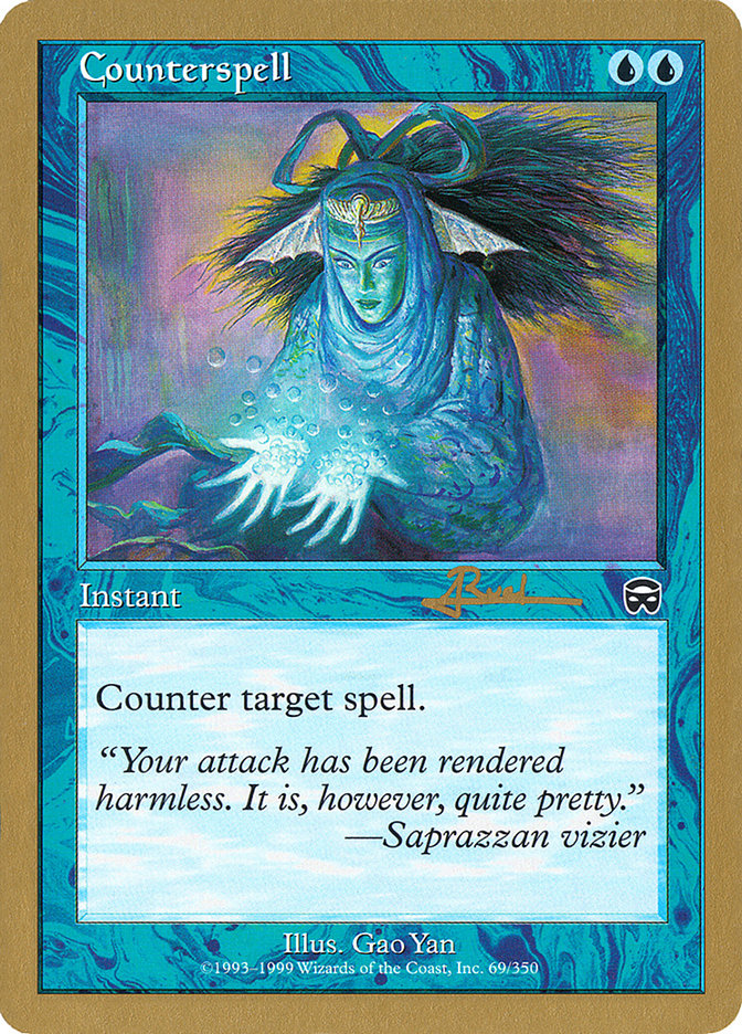 Counterspell (Antoine Ruel) (MMQ) [World Championship Decks 2001] | Arkham Games and Comics