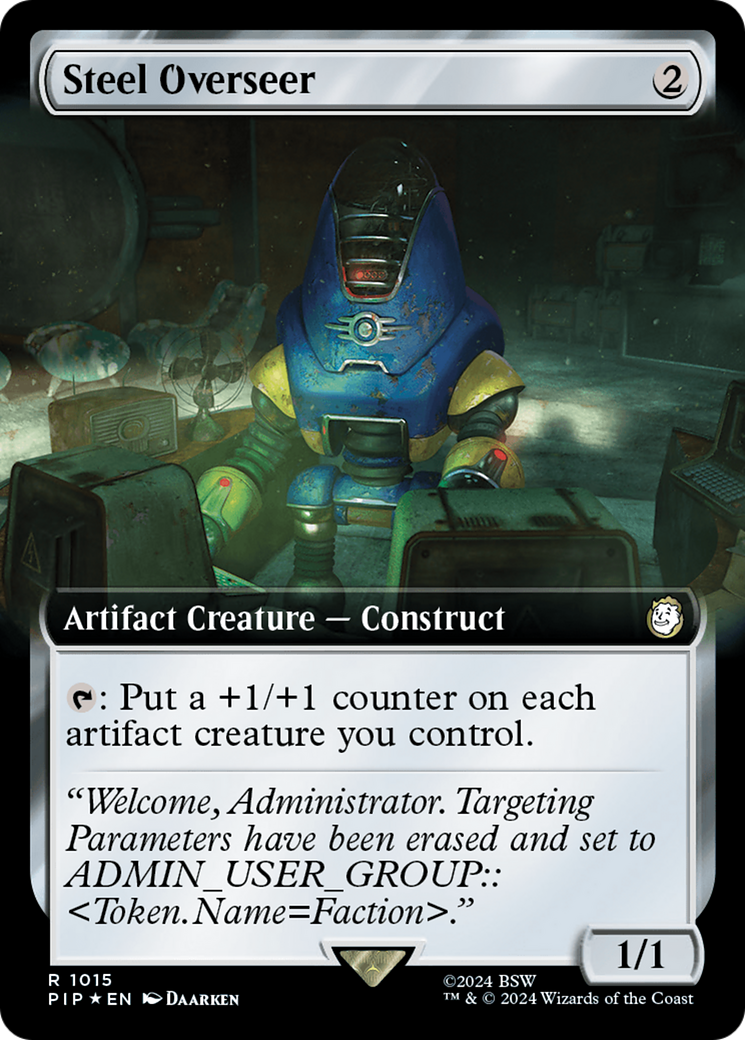 Steel Overseer (Extended Art) (Surge Foil) [Fallout] | Arkham Games and Comics