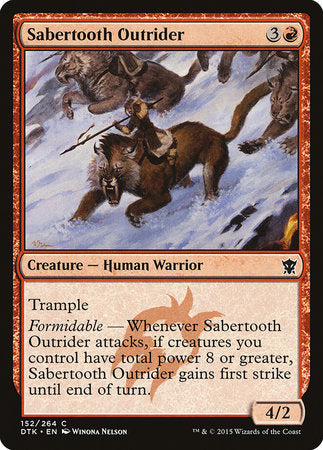 Sabertooth Outrider [Dragons of Tarkir] | Arkham Games and Comics