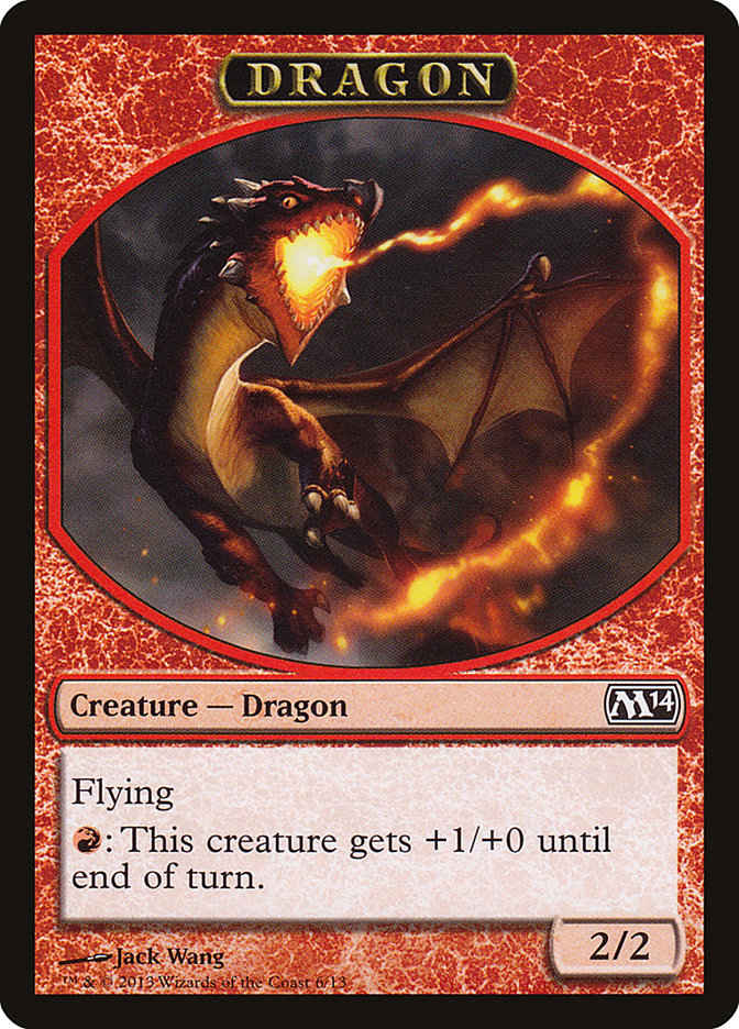 Dragon [Magic 2014 Tokens] | Arkham Games and Comics