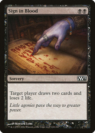Sign in Blood [Magic 2013] | Arkham Games and Comics