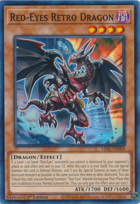 Red-Eyes Retro Dragon [LDS1-EN009] Common | Arkham Games and Comics