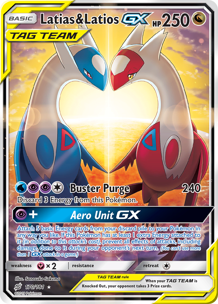 Latias & Latios GX (170/181) [Sun & Moon: Team Up] | Arkham Games and Comics