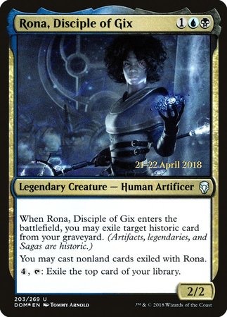 Rona, Disciple of Gix [Dominaria Promos] | Arkham Games and Comics
