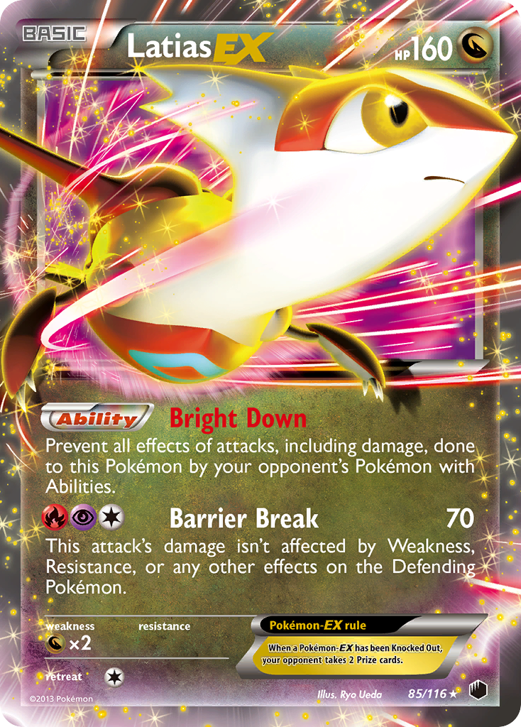 Latias EX (85/116) [Black & White: Plasma Freeze] | Arkham Games and Comics