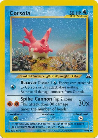 Corsola (37/75) [Neo Discovery Unlimited] | Arkham Games and Comics