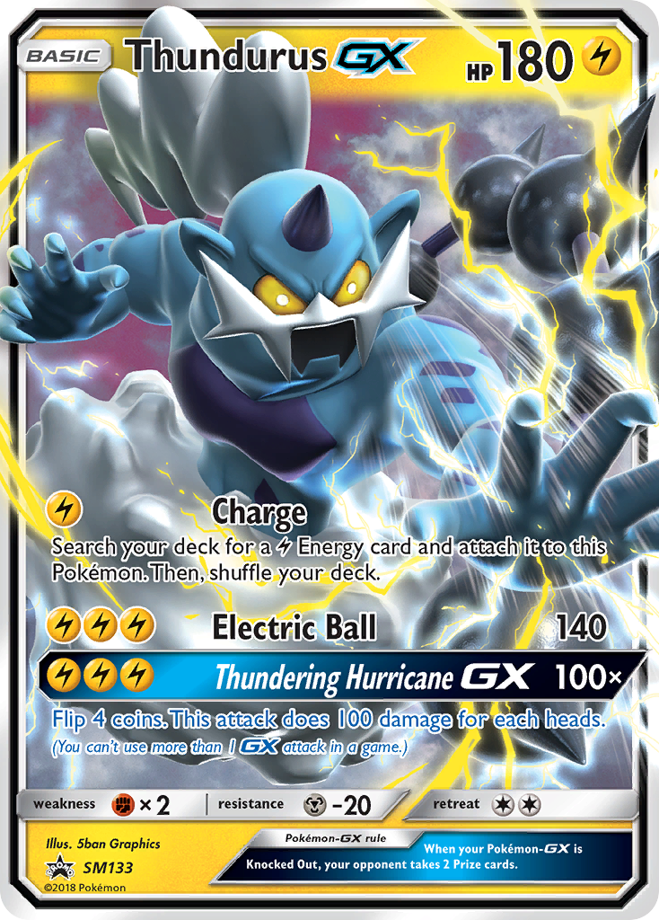 Thundurus GX (SM133) [Sun & Moon: Black Star Promos] | Arkham Games and Comics