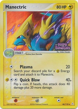 Manectric (46/110) (Stamped) [EX: Holon Phantoms] | Arkham Games and Comics